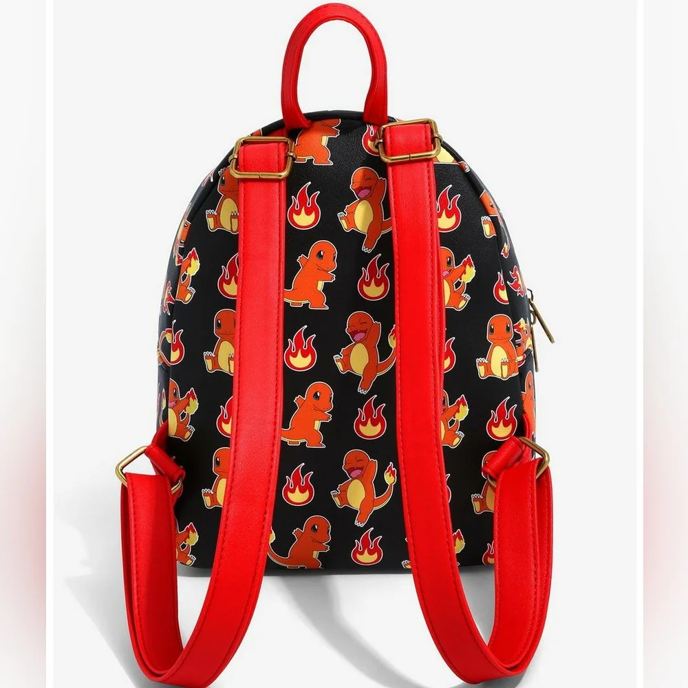 Loungefly Pokémon Charmander flames mini backpack and cardholder